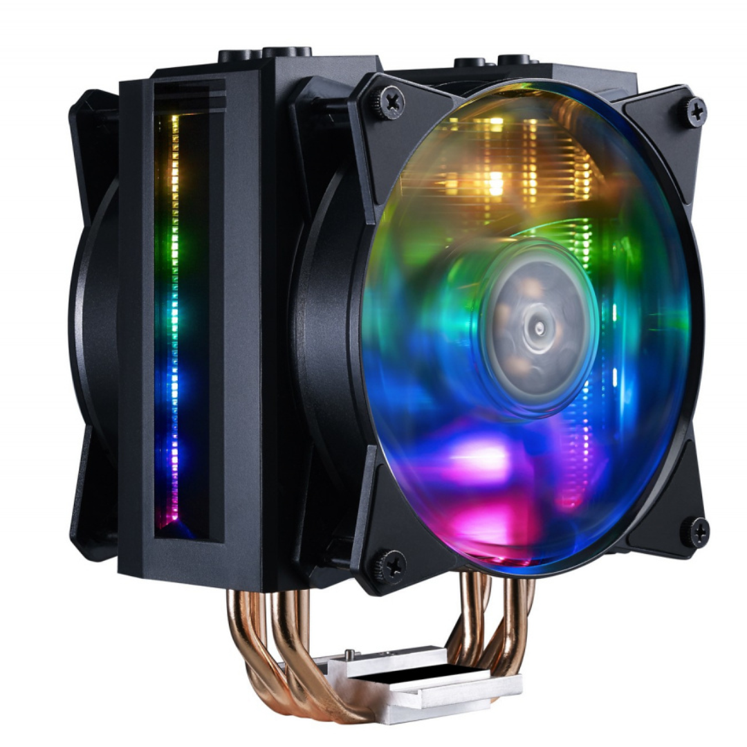 Disipador CPU Cooler Master MasterAir MA410M, 2 x 120mm, 650 - 1800RPM, Negro, AM4, LGA 1700