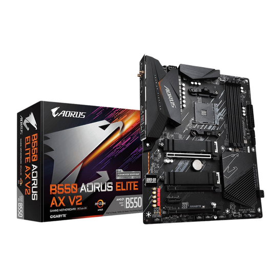 Tarjeta Madre AORUS ATX B550 Elite AX V2, S-AM4, AMD B550, HDMI, 128GB DDR4