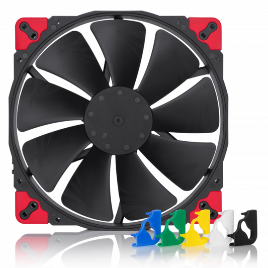 Ventilador Noctua NF-A20 PWM, 200mm, 800RPM, Negro - Incluye Almohadillas Antivibración